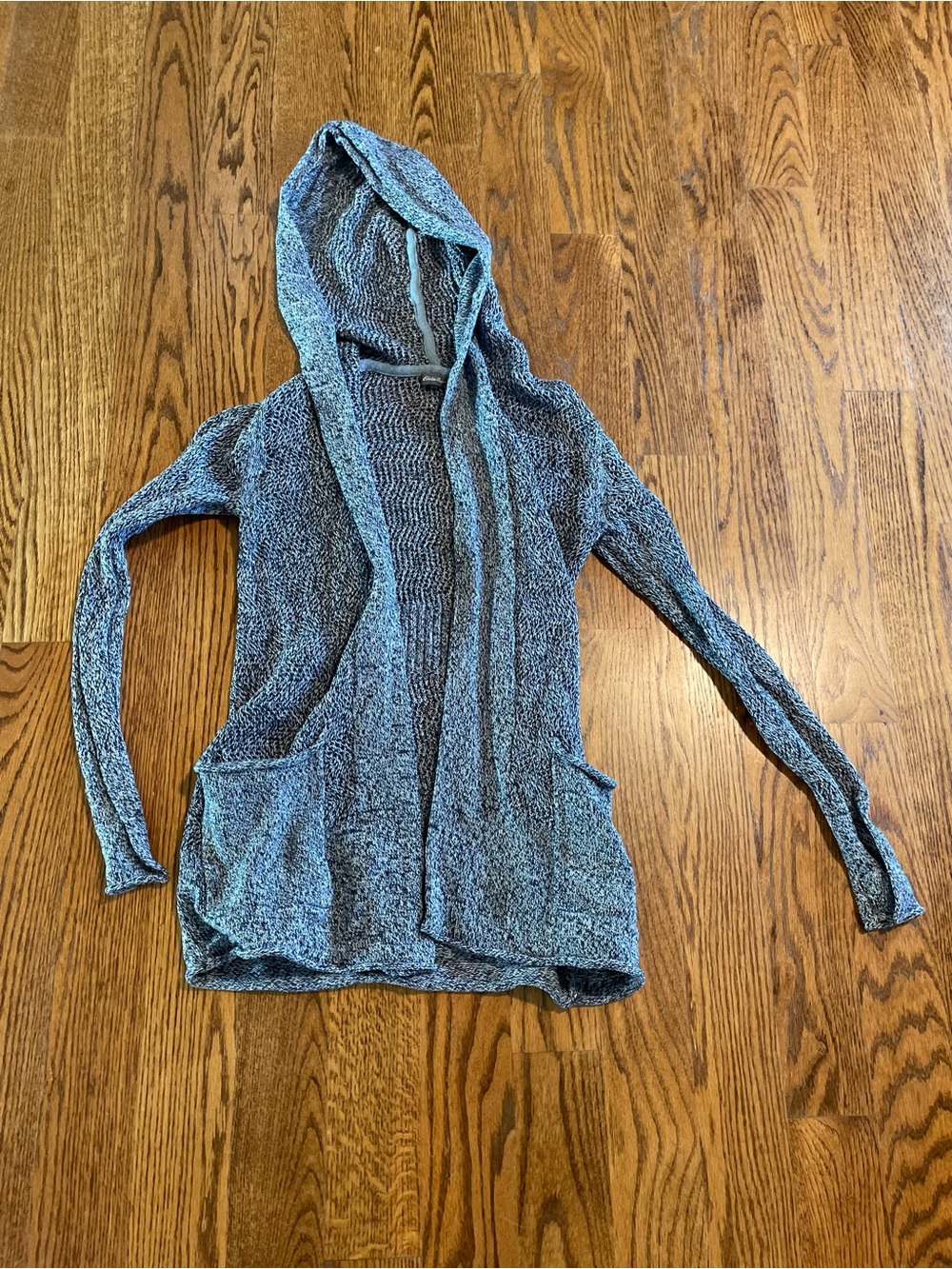 Eddie Bauer lightweight hooded open-front sweater cardigan size XS